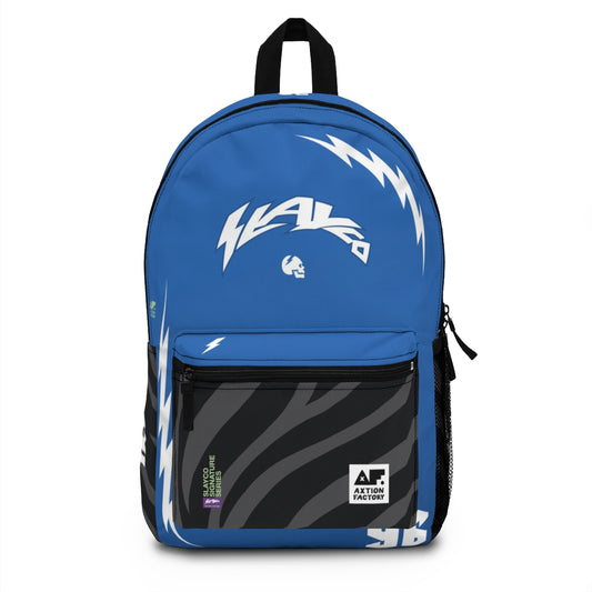 SlayCo Backpack Blue Bolts
